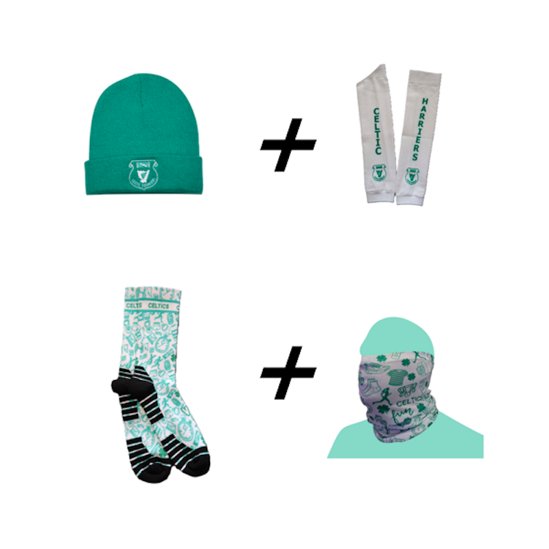 Beanie + Socks + Buff + Arm Sleeves